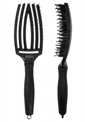 [018281] OLIVIA GARDEN FINGER BRUSH BLACK ONYX