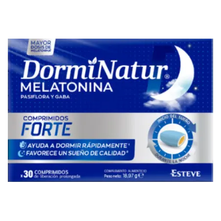 [180900] Esteve DormiNatur Melatonina Forte 30 Comprimidos 