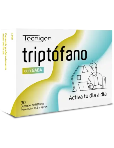 [201115] Tecnigen Triptófano con Gaba 30 Cápsulas 