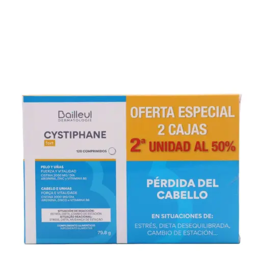 [504817] Bailleul Cystiphane Fort Duplo 120+120 Cápsulas