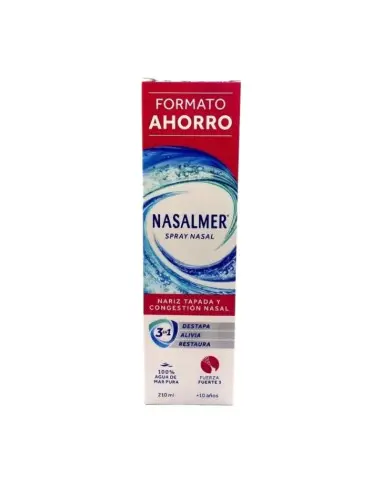 [221695] Nasalmer Fuerza Fuerte Spray Nasal Formato Ahorro 210ml
