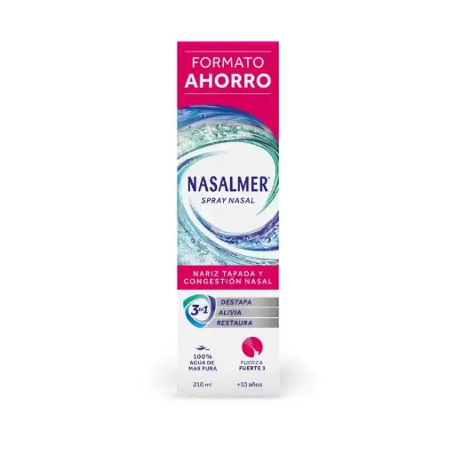 [221695] Nasalmer Fuerza Fuerte Spray Nasal Formato Ahorro 210ml