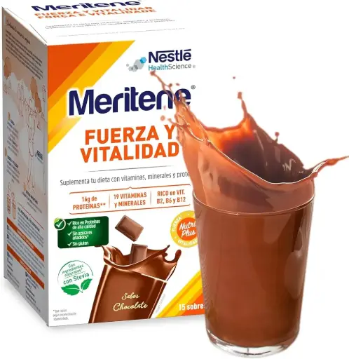 [395756] Nestlé Meritene Fuerza y Vitalidad Sabor Chocolate 15 Sobres 