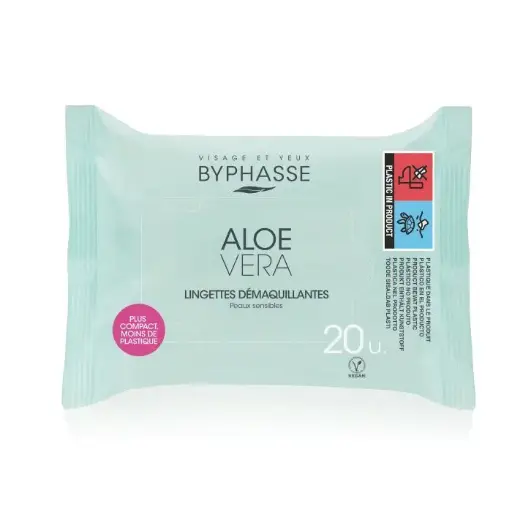 [094226] Byphasse Toallitas Desmaquillantes Aloe Vera 20 Uds