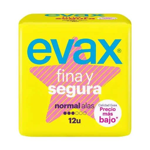 [213845] Evax Compresas Fina y Segura Normal Alas 12 Uds