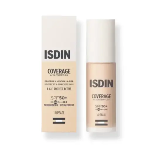 [221890] Isdin Coverage Alta Cobertura SPF50 Tono 1.0 Pearl 30g