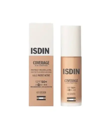 [221893] Isdin Coverage Alta Cobertura SPF50 Tono 4.0 Golden 30g