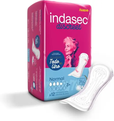 [152242] Indasec Discreet Normal 12 Unidades