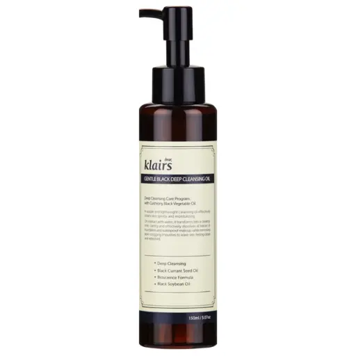 [025937] Klairs Aceite Limpiador Suave Negro 150 ml 