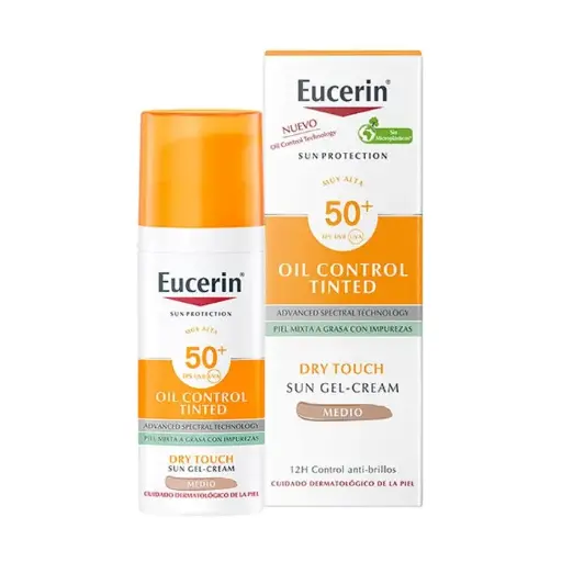 [201977] Eucerin Oil Control Tinted Toque Seco Medio SPF50+