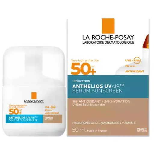 [161247] La Roche Posay UV Air Sérum Protector Solar Oil Control SPF50+ Tono Medio Natural 50ml