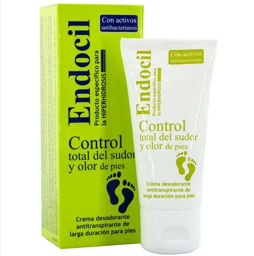 [177054] Endocil Crema Desodorante Antitranspirante Control Total Sudor y Olor Pies 50 ml