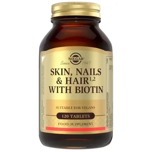 [216011] Solgar Skin, Nails & Hair Con Biotina 120 Tabletas 