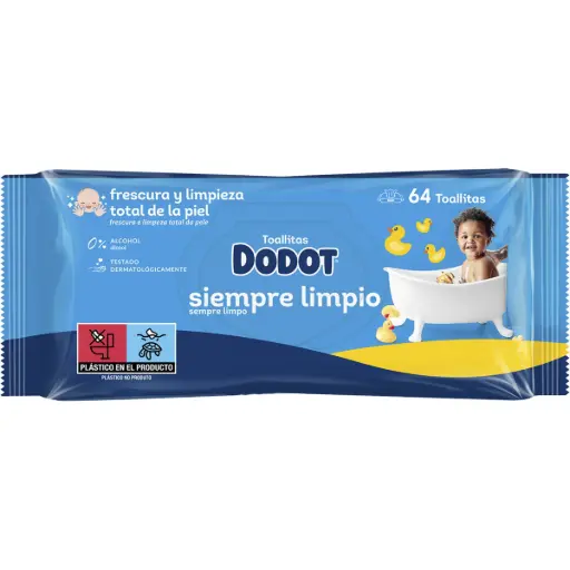 [134226] Dodot Toallitas Húmedas Siempre Limpio 64 Uds