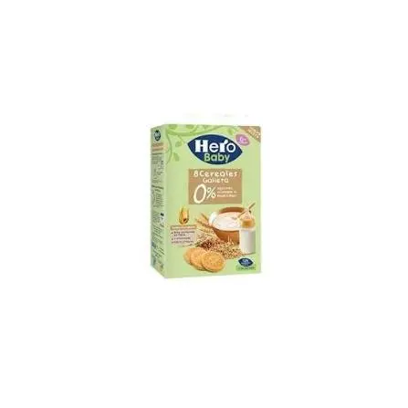 [073709]  Hero Baby Papilla 8 Cereales con Galleta 340g 