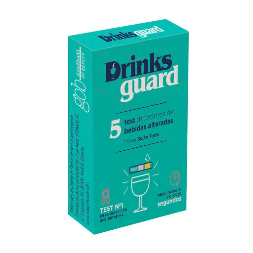 [217672] Drinks Guard Test Bebidas Alteradas Estuche 5 Tiras