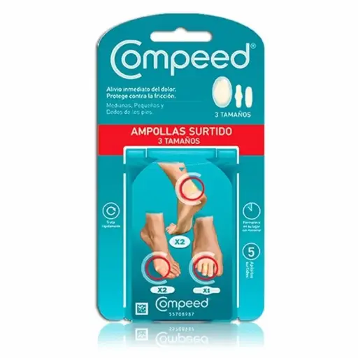 [162921] Compeed Ampollas Pack Mixto 3 Tamaños 5ud